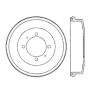 CENTRIC PARTS 122.46003 Centric Premium Brake Drum