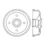 CENTRIC PARTS 122.46004 Centric Premium Brake Drum