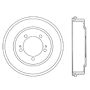 CENTRIC PARTS 122.46018 Centric Premium Brake Drum