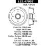 CENTRIC PARTS 122.47005 Centric Premium Brake Drum