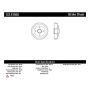 CENTRIC PARTS 122.61050 Centric Premium Brake Drum with Bearing