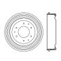 CENTRIC PARTS 122.66000 Centric Premium Brake Drum