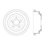 CENTRIC PARTS 122.67044 Centric Premium Brake Drum