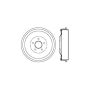 CENTRIC PARTS 123.63044 C-Tek Standard Brake Drum