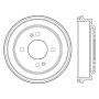 CENTRIC PARTS 123.99029 C-Tek Standard Brake Drum