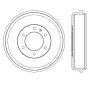 CENTRIC PARTS 123.99034 C-Tek Standard Brake Drum
