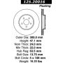 CENTRIC PARTS 125.20016 Centric Premium High Carbon Alloy Brake Rotor