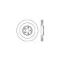 CENTRIC PARTS 125.20030 Centric Premium High Carbon Alloy Brake Rotor