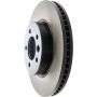 CENTRIC PARTS 125.22013 Centric Premium High Carbon Alloy Brake Rotor