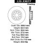 CENTRIC PARTS 125.33077 Centric Premium High Carbon Alloy Brake Rotor