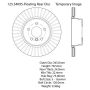 CENTRIC PARTS 125.34095 Centric Premium High Carbon Alloy Brake Rotor