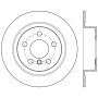 CENTRIC PARTS 125.34155 Centric Premium High Carbon Alloy Brake Rotor