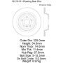 CENTRIC PARTS 125.35131 Centric Premium High Carbon Alloy Brake Rotor