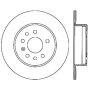 CENTRIC PARTS 125.38018 Centric Premium High Carbon Alloy Brake Rotor