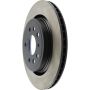 CENTRIC PARTS 125.38019 Centric Premium High Carbon Alloy Brake Rotor