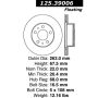 CENTRIC PARTS 125.39006 Centric Premium High Carbon Alloy Brake Rotor