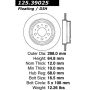 CENTRIC PARTS 125.39025 Centric Premium High Carbon Alloy Brake Rotor