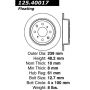 CENTRIC PARTS 125.40017 Centric Premium High Carbon Alloy Brake Rotor