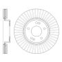 CENTRIC PARTS 125.50032 Centric Premium High Carbon Alloy Brake Rotor