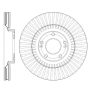 CENTRIC PARTS 125.50034 Centric Premium High Carbon Alloy Brake Rotor