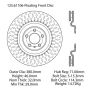 CENTRIC PARTS 125.61106 Centric Premium High Carbon Alloy Brake Rotor
