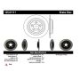 CENTRIC PARTS 125.61111 Centric Premium High Carbon Alloy Brake Rotor
