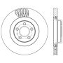 CENTRIC PARTS 125.61114 Centric Premium High Carbon Alloy Brake Rotor