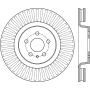 CENTRIC PARTS 125.61120 Centric Premium High Carbon Alloy Brake Rotor