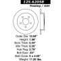 CENTRIC PARTS 125.62058 Centric Premium High Carbon Alloy Brake Rotor