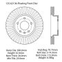 CENTRIC PARTS 125.62136 Centric Premium High Carbon Alloy Brake Rotor