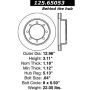 CENTRIC PARTS 125.65053 Centric Premium High Carbon Alloy Brake Rotor