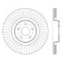 CENTRIC PARTS 125.65146 Centric Premium High Carbon Alloy Brake Rotor