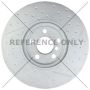 CENTRIC PARTS 126.34186 Centric Premium OE Style Slotted Brake Rotor