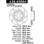 CENTRIC PARTS 126.63064 Centric Premium OE Style Slotted Brake Rotor