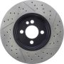 CENTRIC PARTS 127.34101 Centric Premium OE Style Drilled and Slotted Brake Rotor