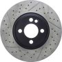 CENTRIC PARTS 127.34101 Centric Premium OE Style Drilled and Slotted Brake Rotor