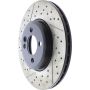 CENTRIC PARTS 127.34101 Centric Premium OE Style Drilled and Slotted Brake Rotor
