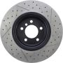 CENTRIC PARTS 127.34104 Centric Premium OE Style Drilled and Slotted Brake Rotor