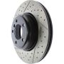 CENTRIC PARTS 127.34104 Centric Premium OE Style Drilled and Slotted Brake Rotor