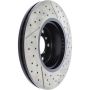 CENTRIC PARTS 127.34104 Centric Premium OE Style Drilled and Slotted Brake Rotor