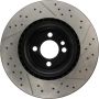 CENTRIC PARTS 127.34114 Centric Premium OE Style Drilled and Slotted Brake Rotor