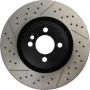 CENTRIC PARTS 127.34114 Centric Premium OE Style Drilled and Slotted Brake Rotor
