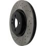 CENTRIC PARTS 127.34114 Centric Premium OE Style Drilled and Slotted Brake Rotor