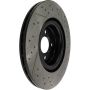 CENTRIC PARTS 127.34114 Centric Premium OE Style Drilled and Slotted Brake Rotor