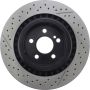 CENTRIC PARTS 127.35119 Centric Premium OE Style Drilled and Slotted Brake Rotor