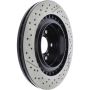 CENTRIC PARTS 127.35119 Centric Premium OE Style Drilled and Slotted Brake Rotor