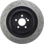 CENTRIC PARTS 127.35121 Centric Premium OE Style Drilled and Slotted Brake Rotor