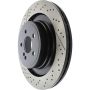 CENTRIC PARTS 127.35121 Centric Premium OE Style Drilled and Slotted Brake Rotor