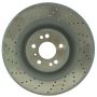 CENTRIC PARTS 127.35136 Centric Premium OE Style Drilled and Slotted Brake Rotor
