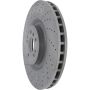 CENTRIC PARTS 127.35136 Centric Premium OE Style Drilled and Slotted Brake Rotor